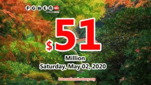 北达科他州的一位幸运者获得了100万美元；Powerball 奖金上升至5100万美元。